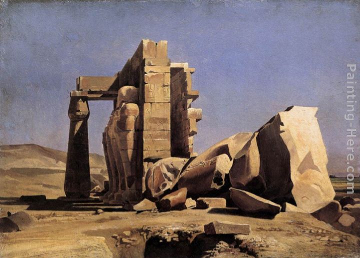 Egyptian Temple painting - Charles Gleyre Egyptian Temple art painting